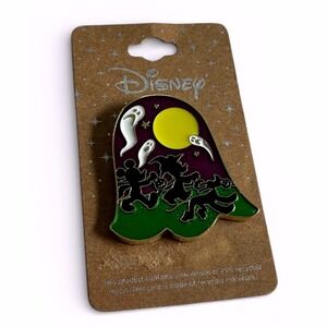 Disney BoxLunch Mickey Minnie Goofy Halloween Ghost Enamel Pin FAC-020070-23130